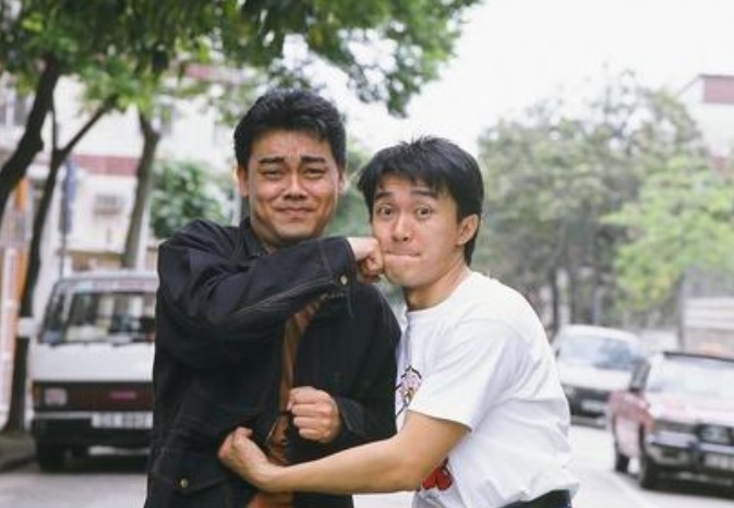 劇集《 孖仔孖心肝》中，劉青雲和周星馳合演失散兄弟，是一對歡喜冤家。