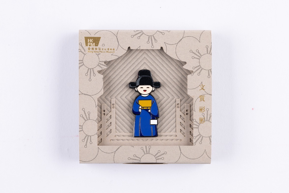 The “HKPM Palace Pals” series features a Ming official inspired by the painting Birthday Gathering in the Bamboo Garden.