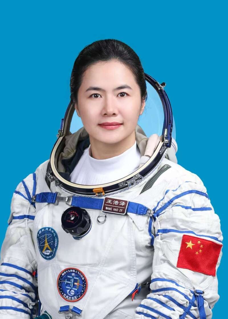  Wang Haoze is the only female in China's third batch of astronauts.