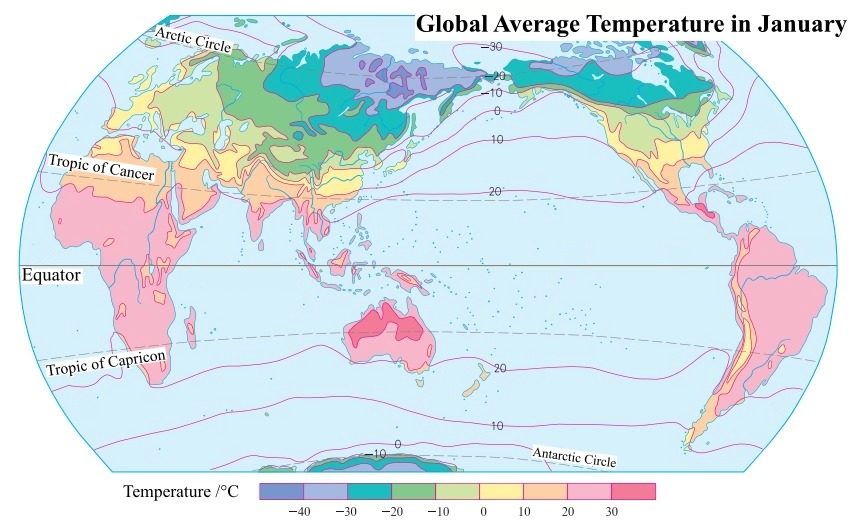 Global Average Temperature in January