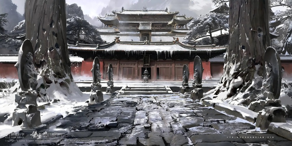 Chongfu Temple (崇福寺) in Shuo Zhou, Shanxi Province, is recreated in the game Black Myth: Wu Kong..