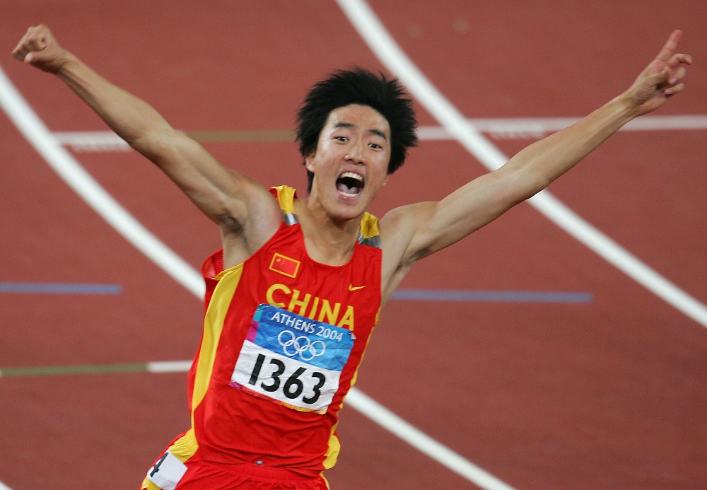2004年雅典奧運，劉翔替中國奪得首面男子田徑奧運金牌。（圖片來源：Getty）