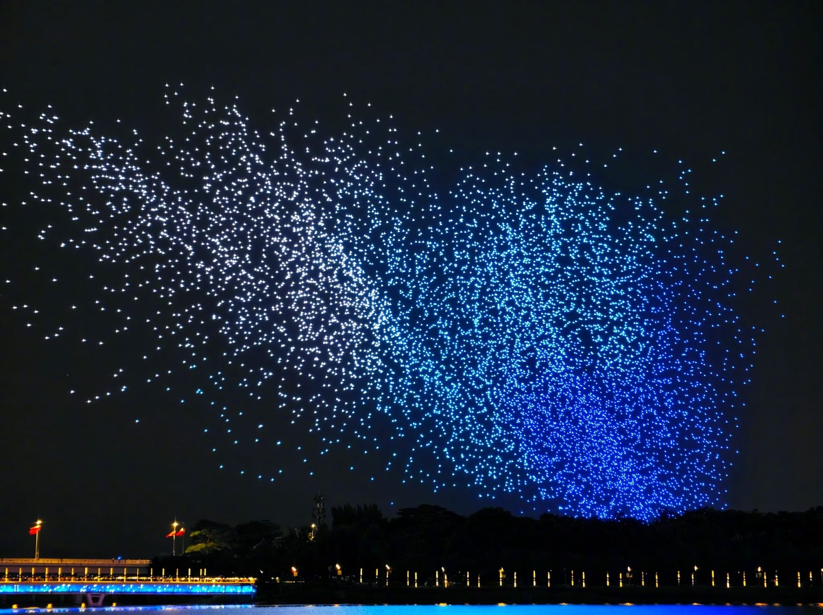 National Day 2024 Shenzhen 10,000 Drone Opening Performance