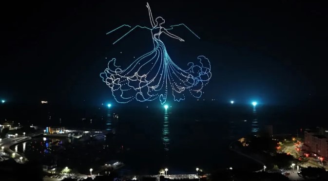 National Day 2024 Shenzhen 10,000 Drone Performance. Dapeng New District is one of them.