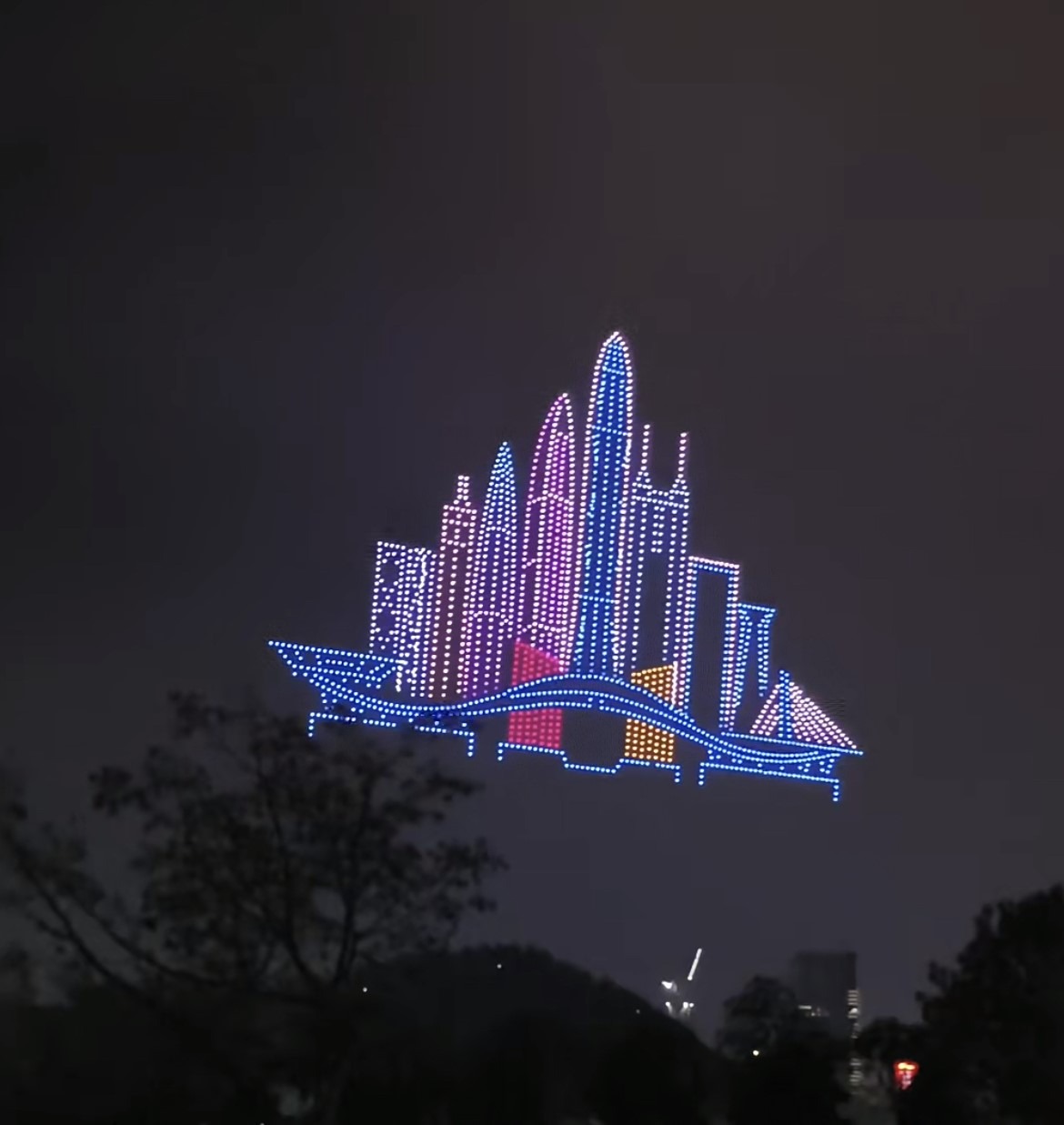 National Day 2024 Shenzhen 10,000 Drone Performance. Futian District is one of them 