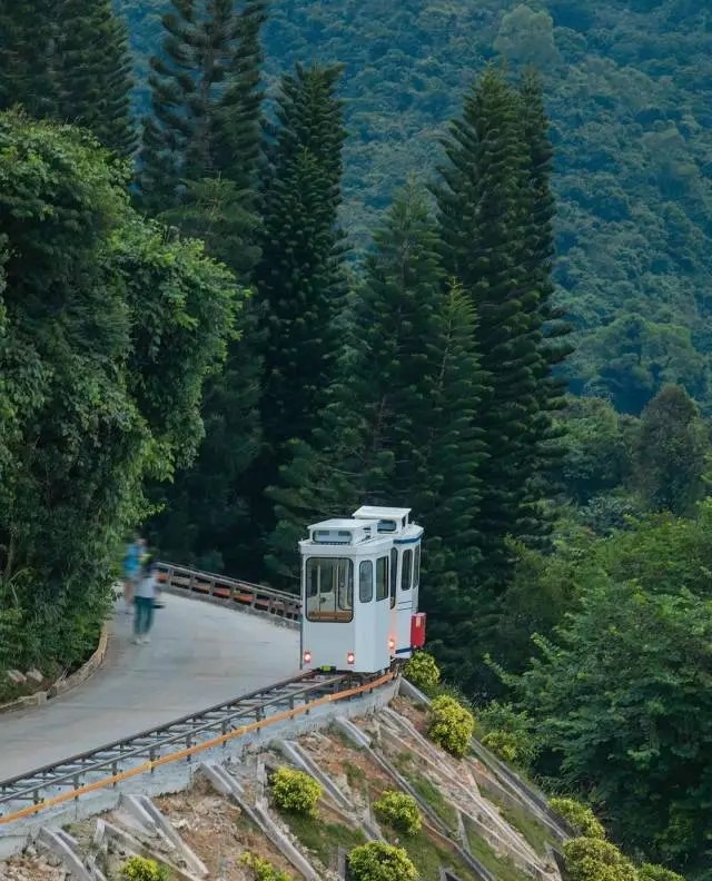 深圳大鹏新区云海天使湾“釜山小火车”，深圳新晋游乐地标。