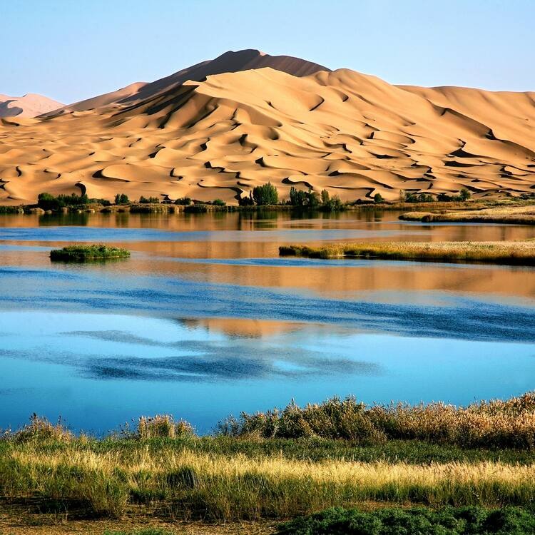 Badain Jaran Desert - Towers of Sand and Lakes