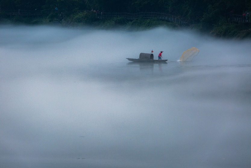 当代中国-中国旅游-湖南旅游-湖南-郴州雾漫小东江-02