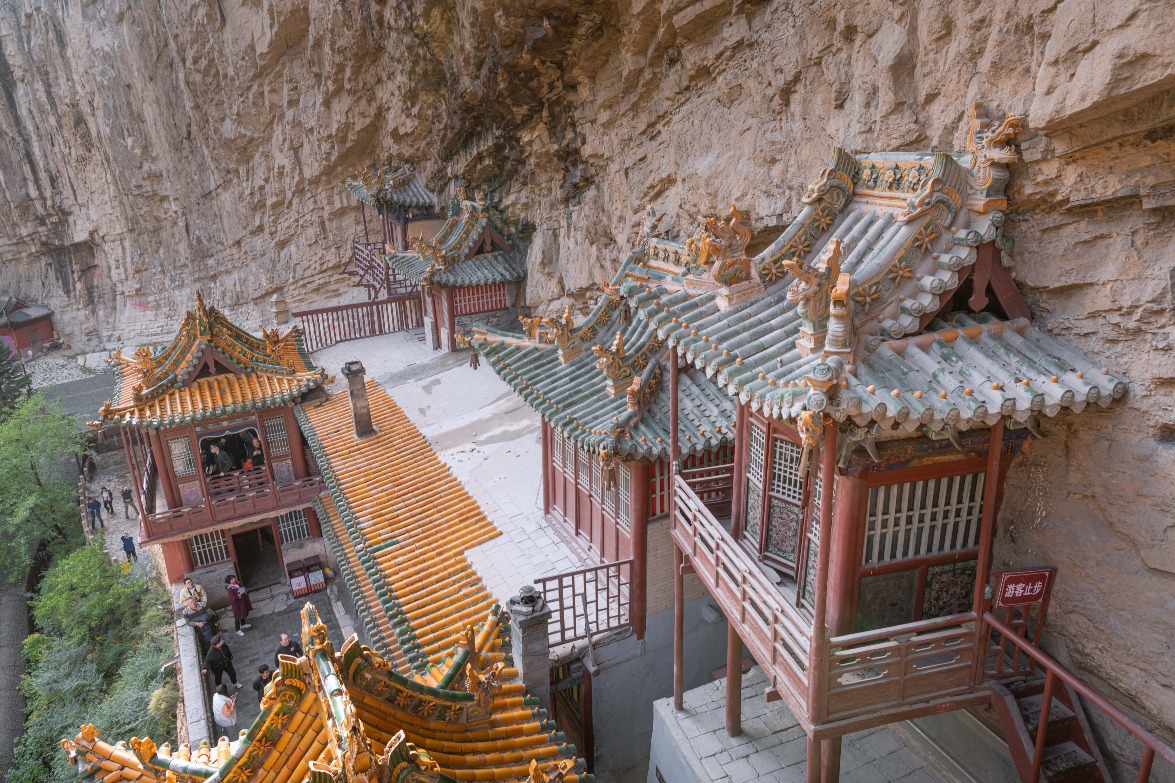 位于山西大同恒山的悬空寺，是国产游戏《黑神话：悟空》山西取景地之一。