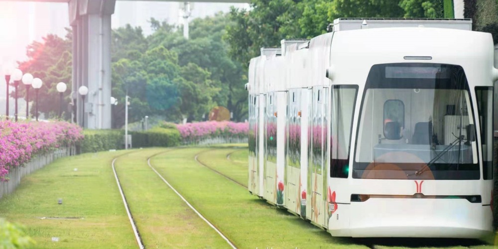 廣州海珠有軌列車，有「最美七公里」之譽