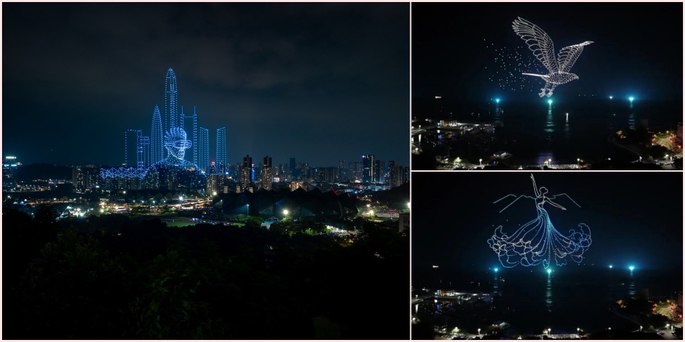 National Day 2024 Shenzhen 10,000 Drone Performance on October 1