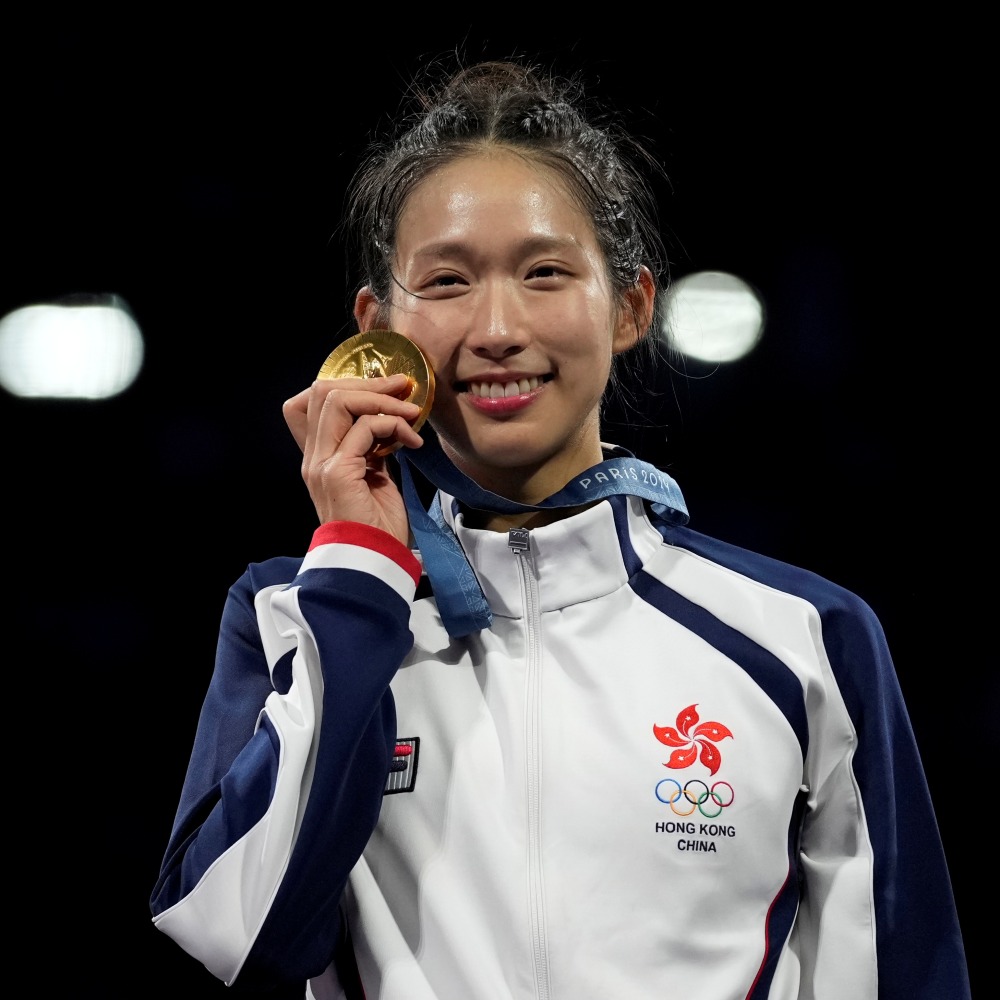 Hong Kong fencer Vivian Kong Man Wai at the Paris Olympics