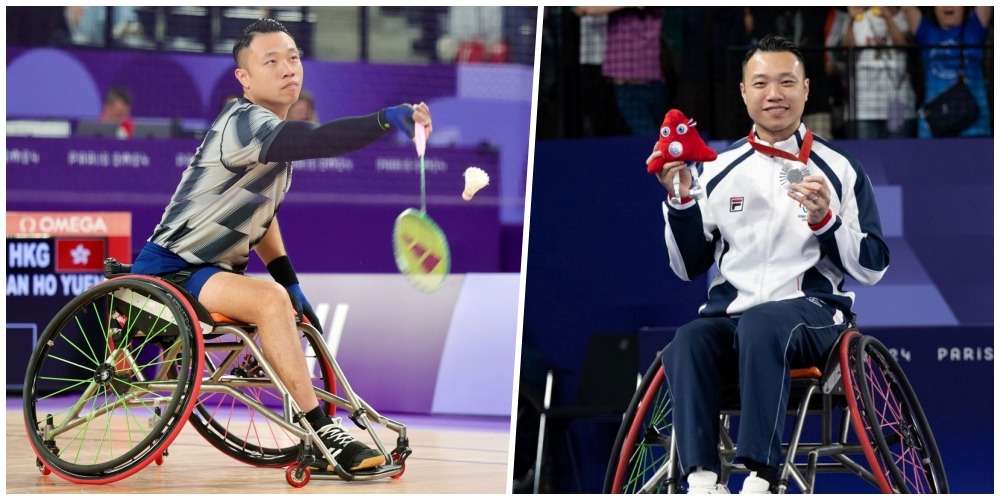 Wheelchair badminton player Chan Ho Yuen became  the silver medalist in the men's WH2 singles event at the Paris Paralympics.